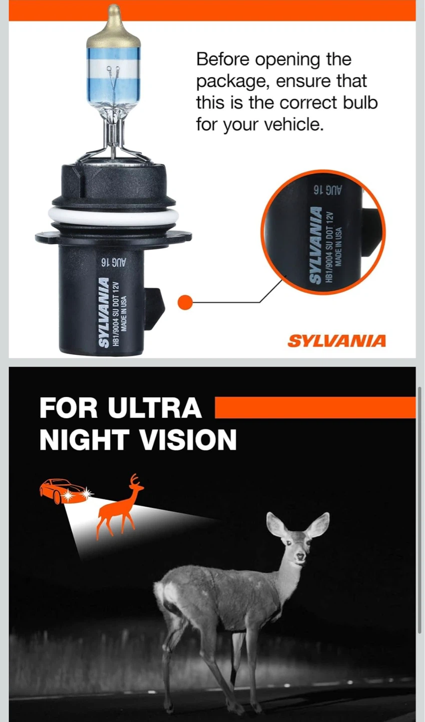 Sylvania Silverstar Ultra H11 9004 Headlight Bulbs - photo 5