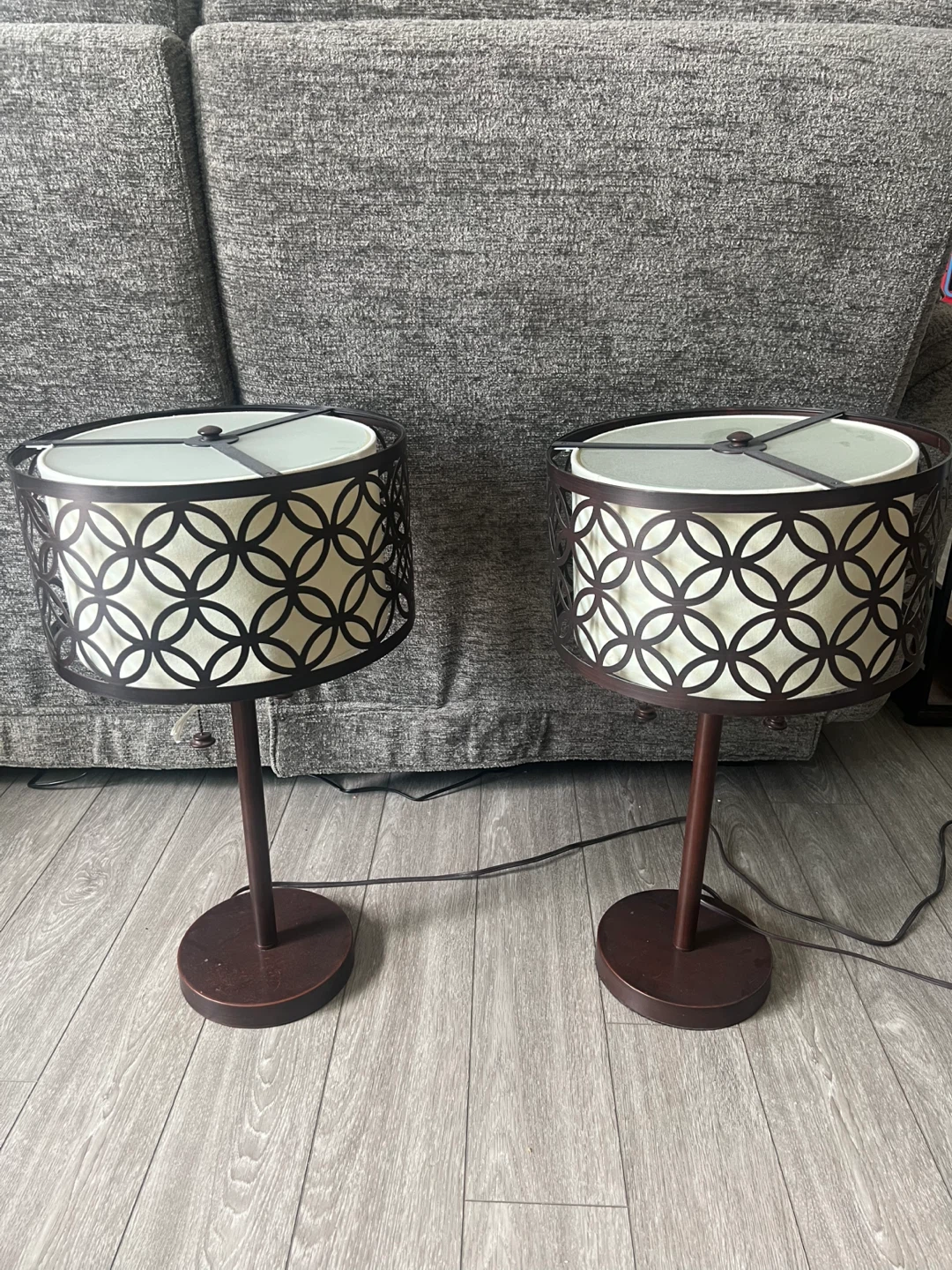 Set of 2 Decorative big Table Lamps