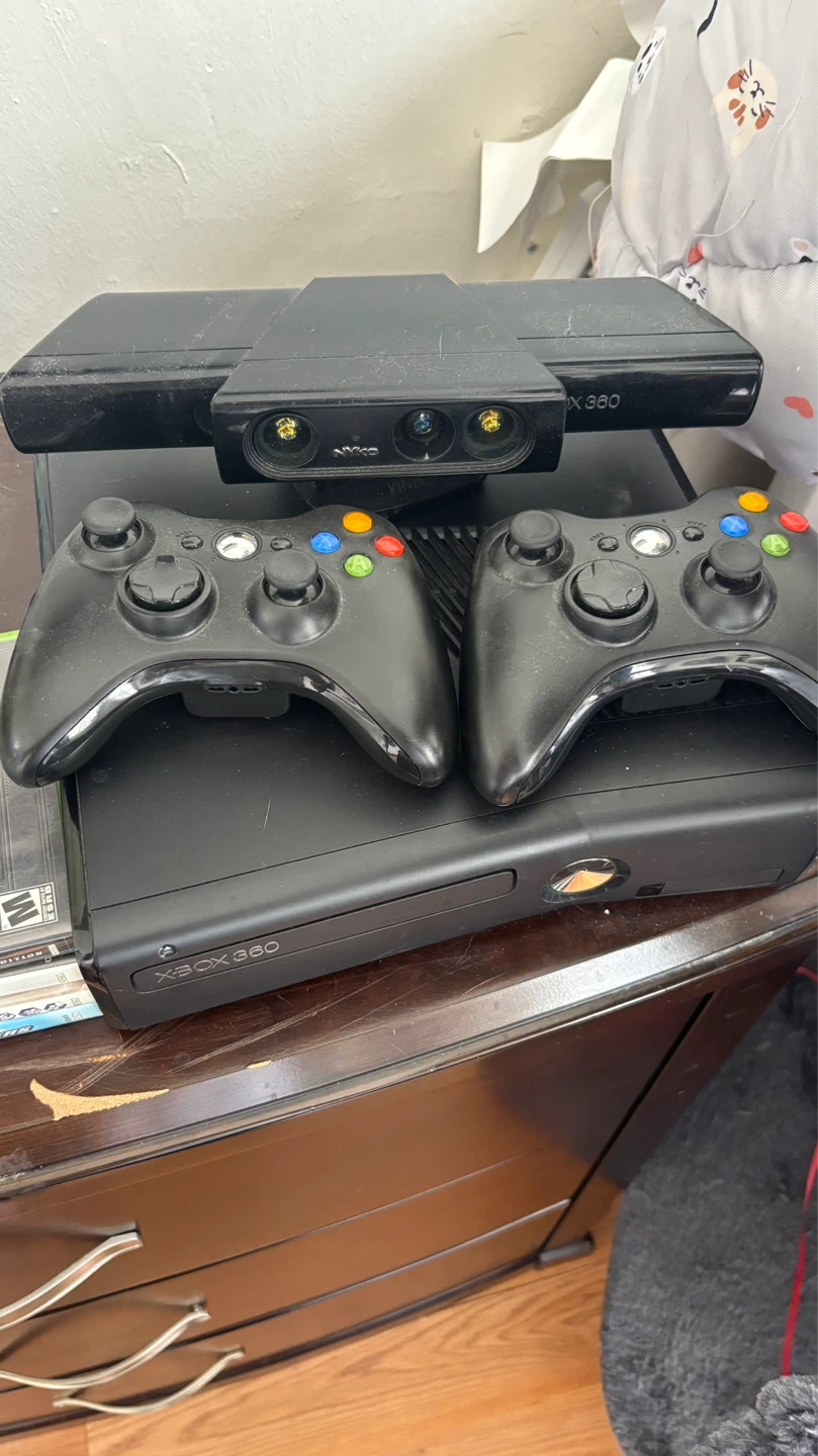 Xbox 360 Console with Kinect and Games