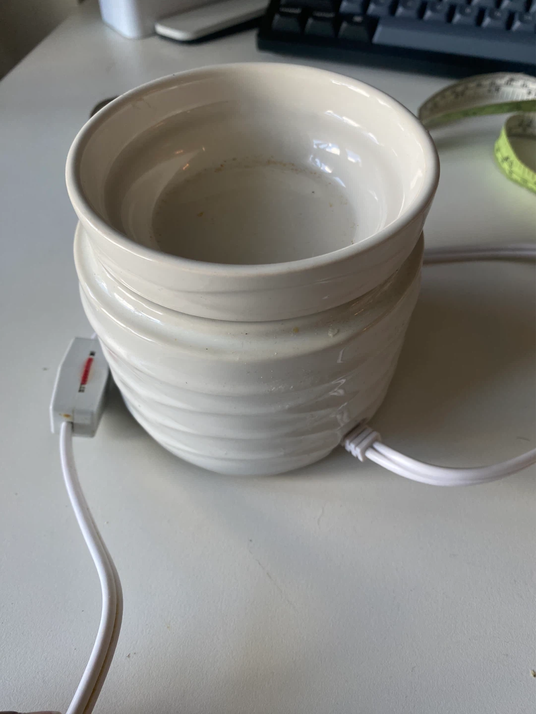 White Ceramic Wax Warmer with Cord - photo 4