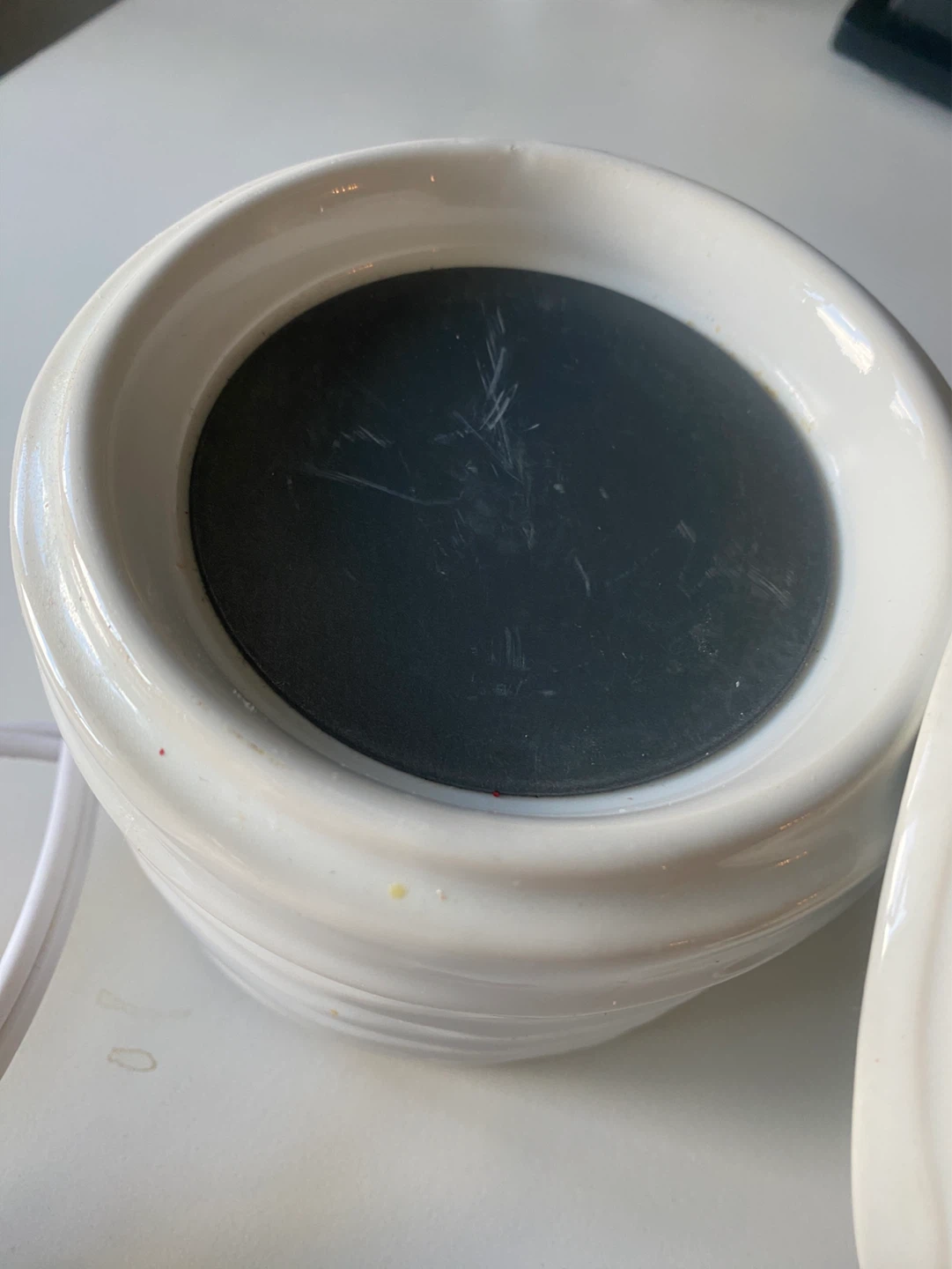 White Ceramic Wax Warmer with Cord - photo 3
