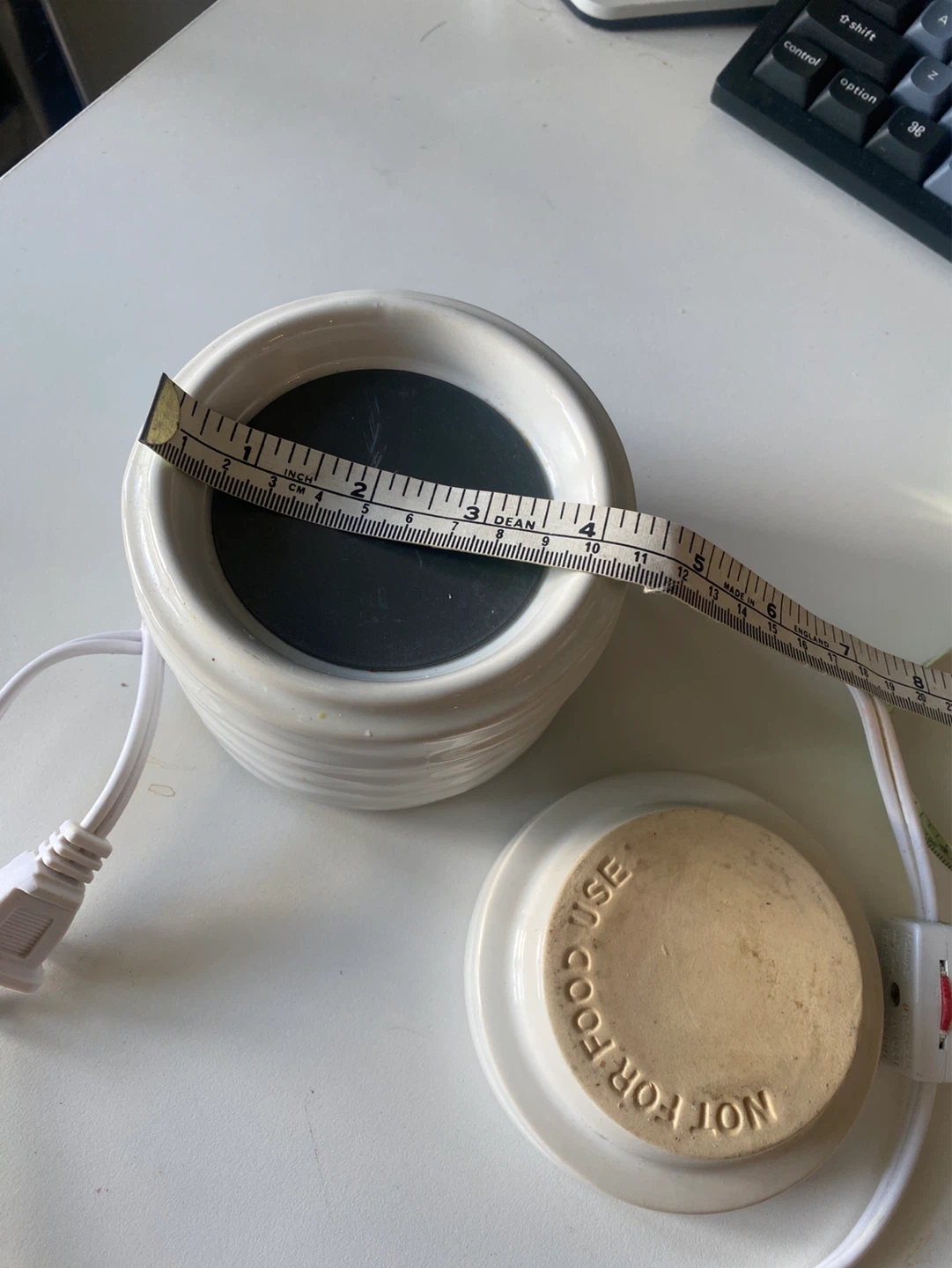 White Ceramic Wax Warmer with Cord - photo 5