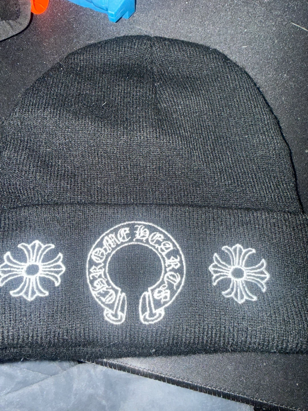 Chrome Hearts Beanie Hat Black One Size