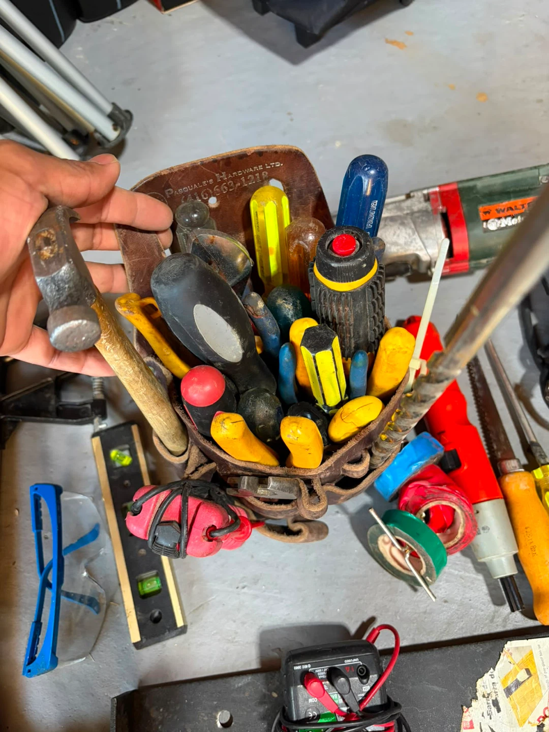 Tool Belt with Assorted Tools
