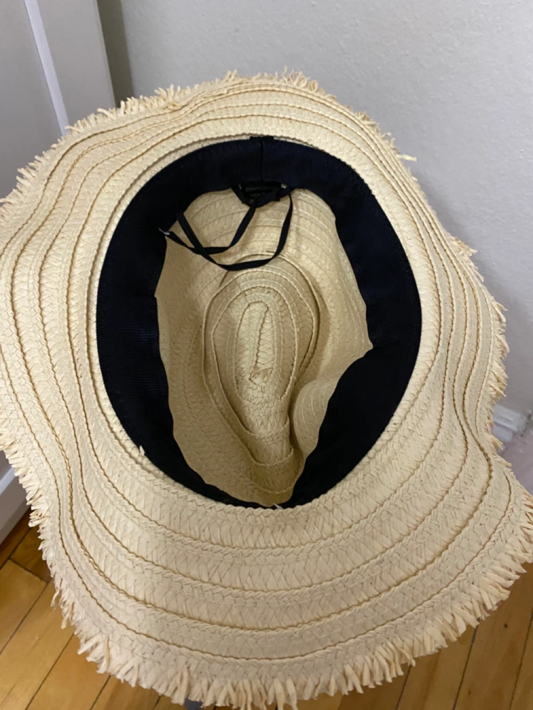 Straw Hat with Floral Band - photo 3