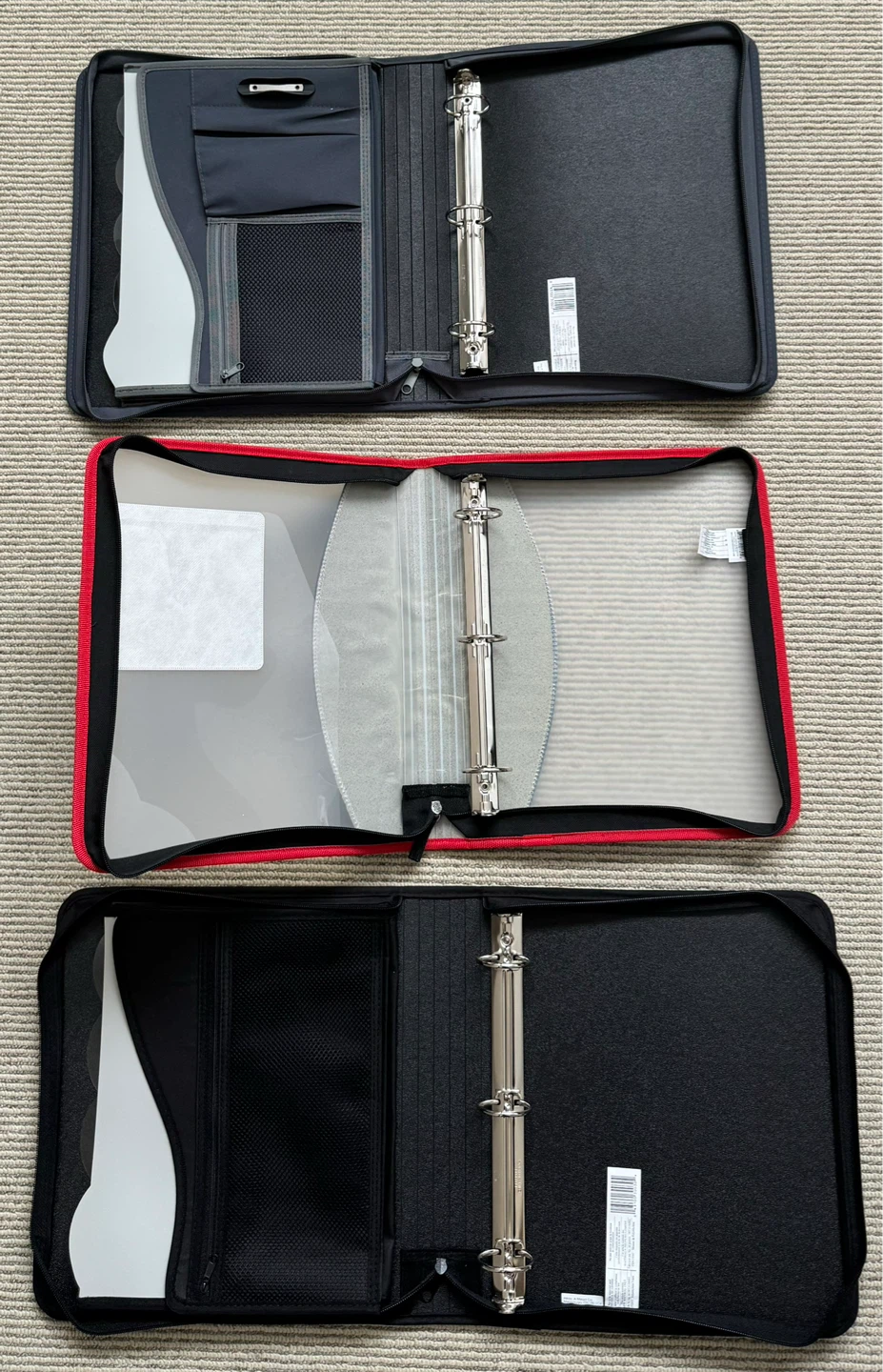 3 New Zipper Binders - photo 2