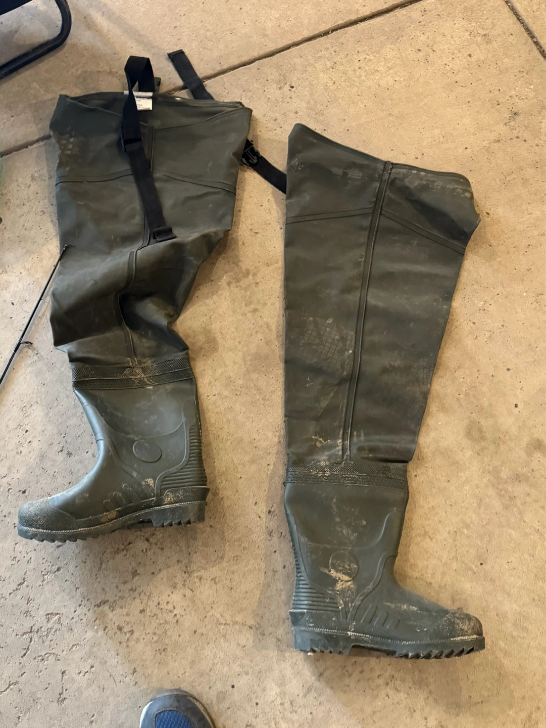 Fishing Hip Waders. Size 8. Free
