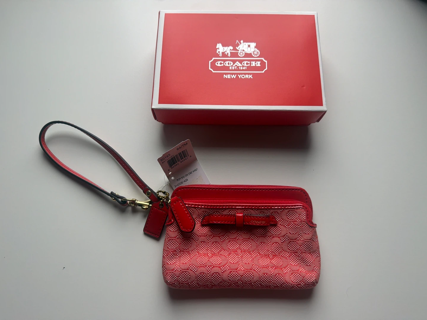 Coach Red Wristlet