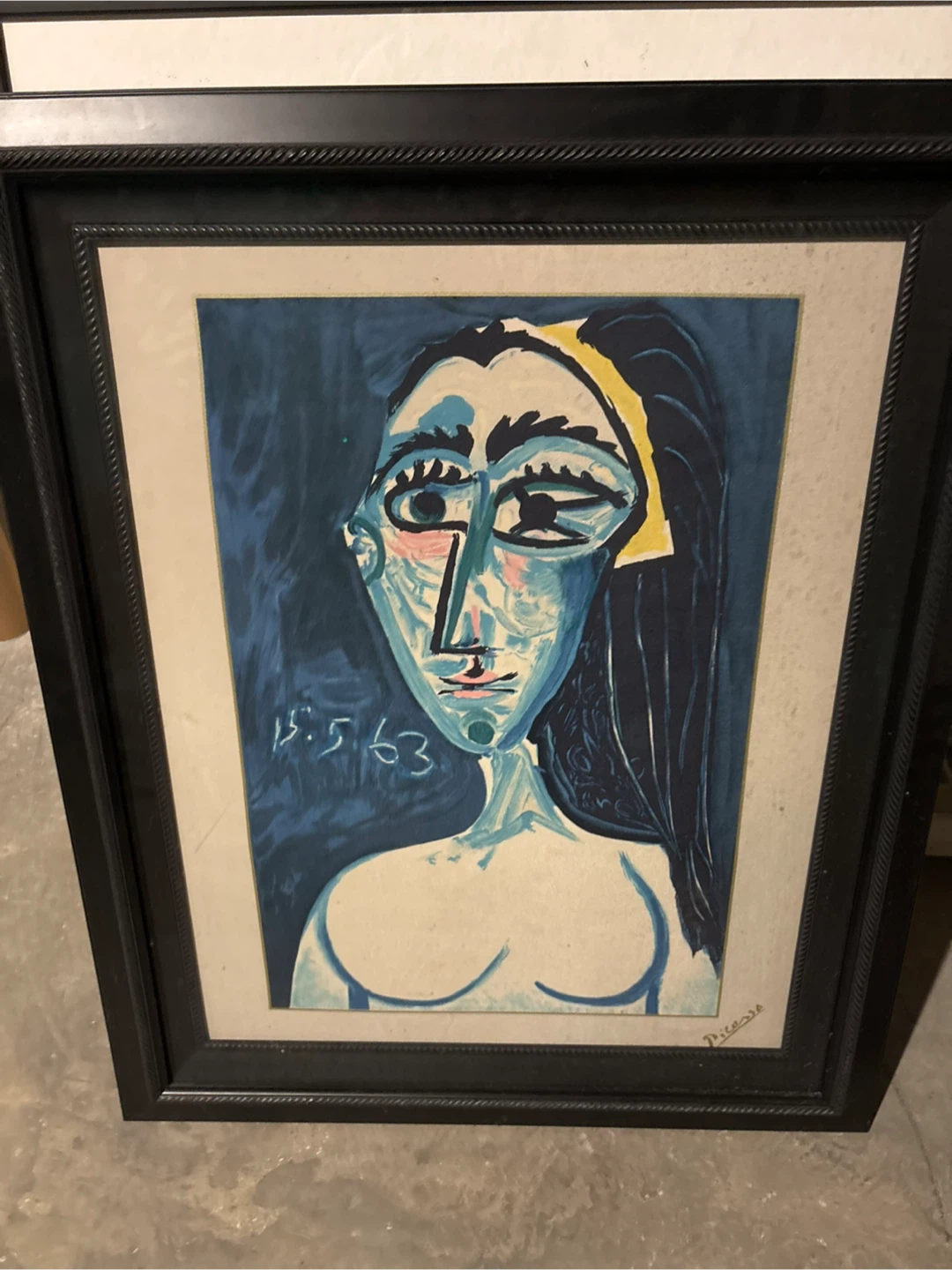 Framed Art Print - Picasso Style Portrait