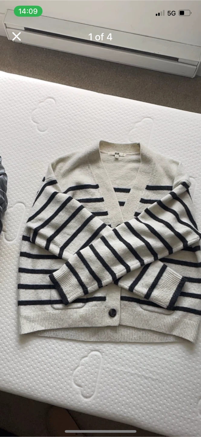 UNIQLO Striped Cardigan - Size L
