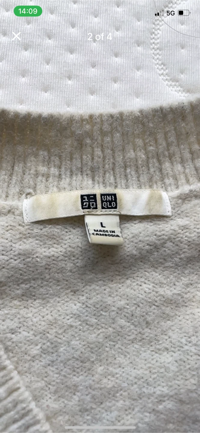 UNIQLO Striped Cardigan - Size L - photo 2