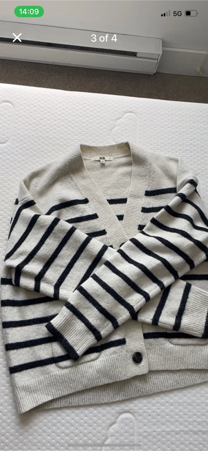 UNIQLO Striped Cardigan - Size L - photo 3