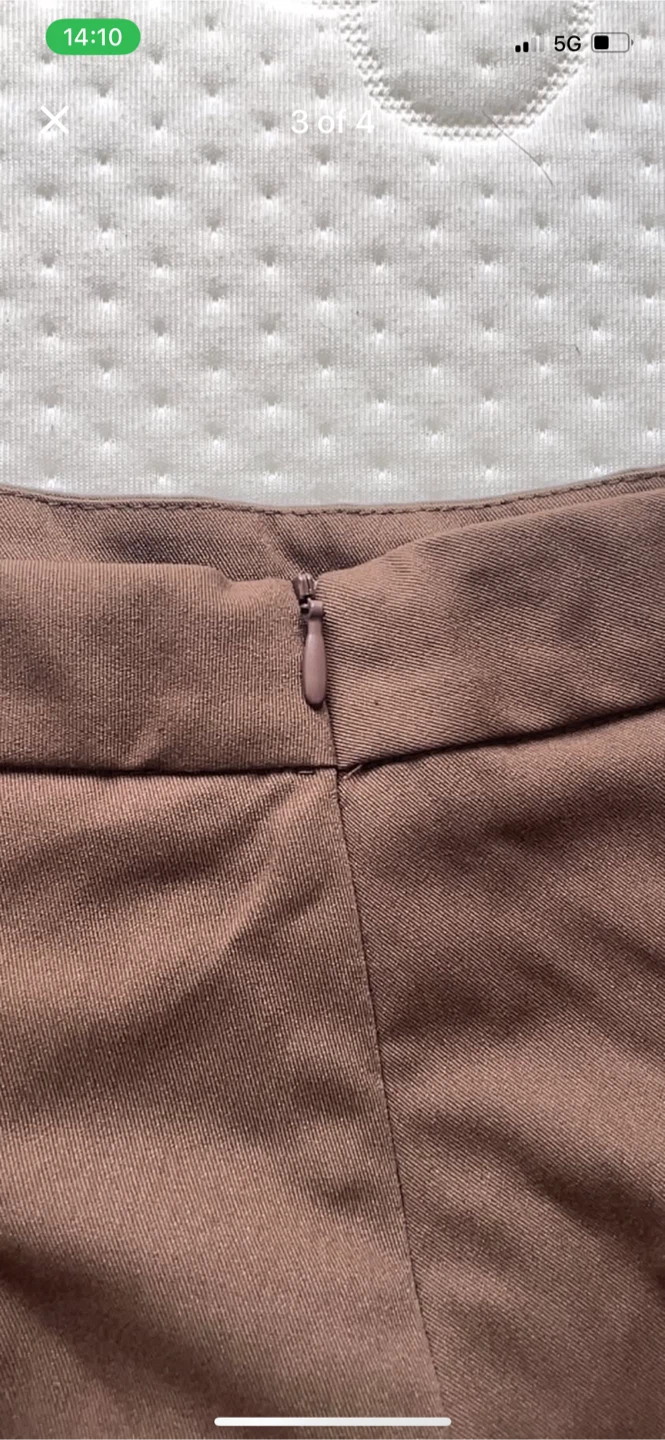Dazy Pleated Mini Skirt - Brown, Size S - photo 3