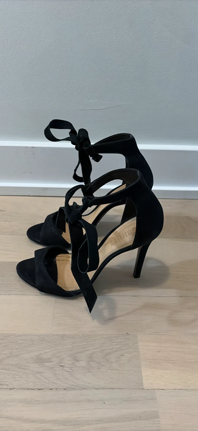 Schutz Black Suede Heels - photo 2
