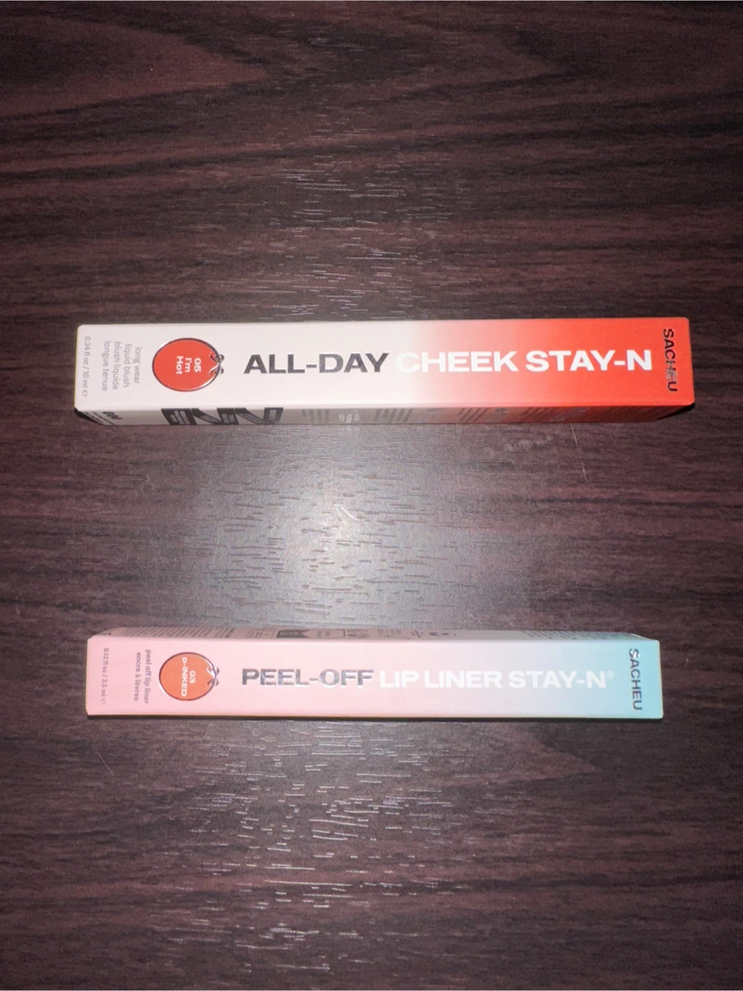 SACHEU All-Day Cheek Stay-N & Peel-Off Lip Liner Stay-N