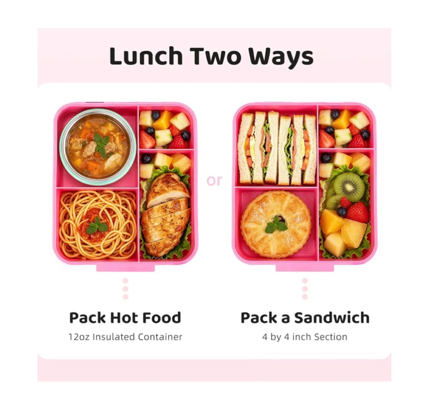 Brand new Kids Bento Lunch Box with 12oz Soup Thermo - photo 5