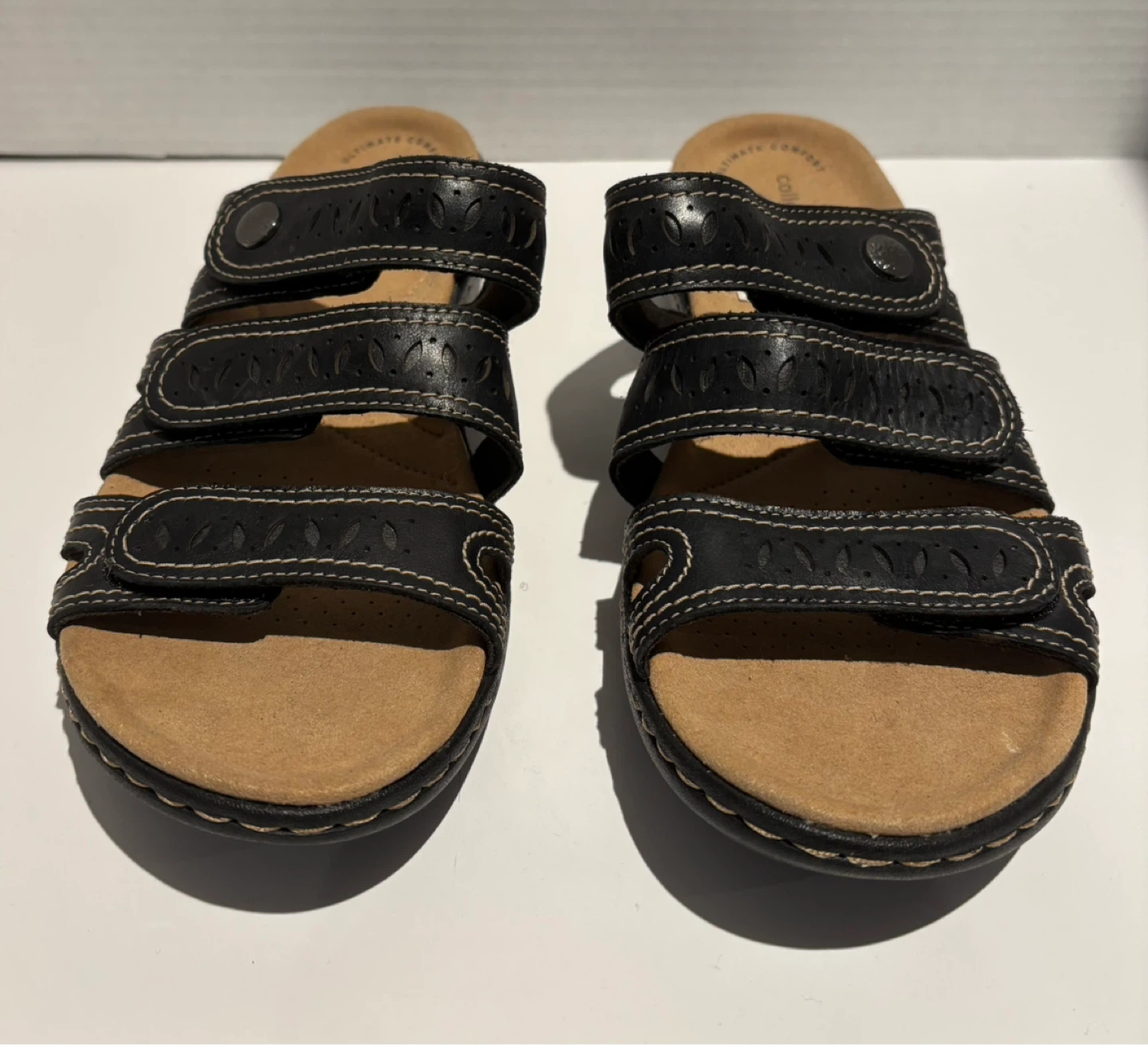 Clarks Women's Black Leather Sandals - photo 2