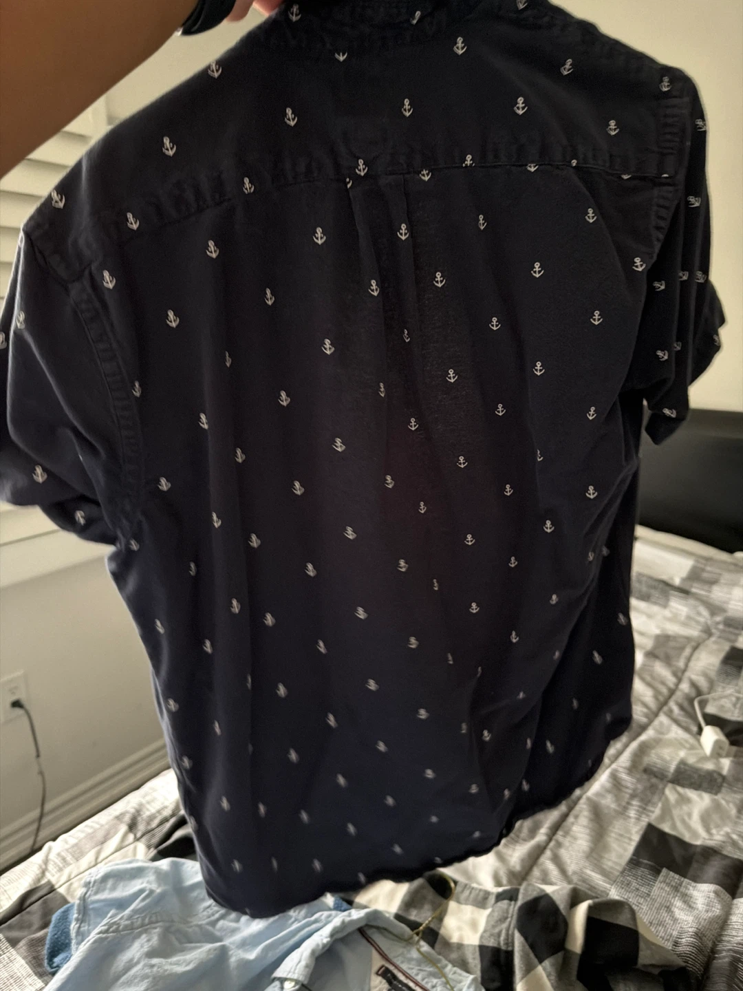H&M Men's Short Sleeve Anchor Print Shirt - photo 2
