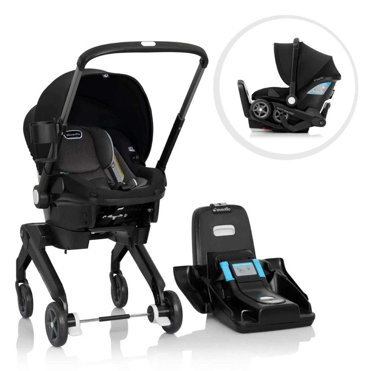 Evenflo Shyft DualRide Infant Car Seat Stroller