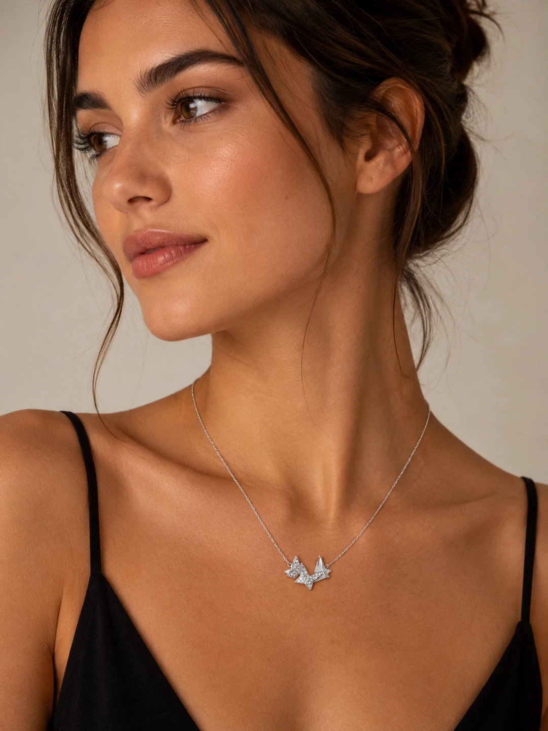 Swarovski Silver Tone Butterfly Necklace - photo 2