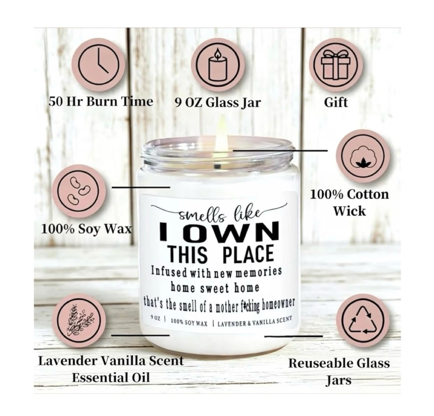 Brand new Funny New Home Gift Ideas Scented Candle - photo 4