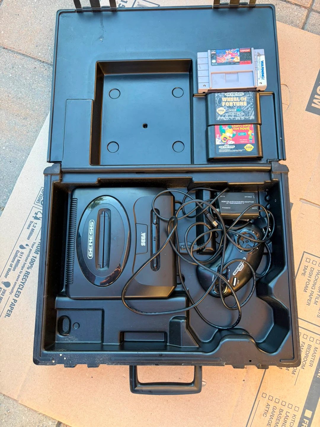 Sega Genesis Console with 3 Games