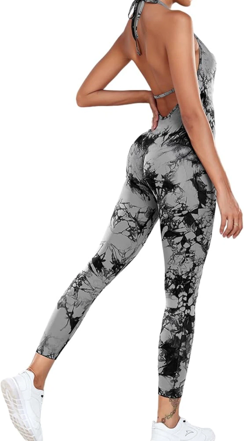 Women's Tie-Dye One-Piece Jumpsuit