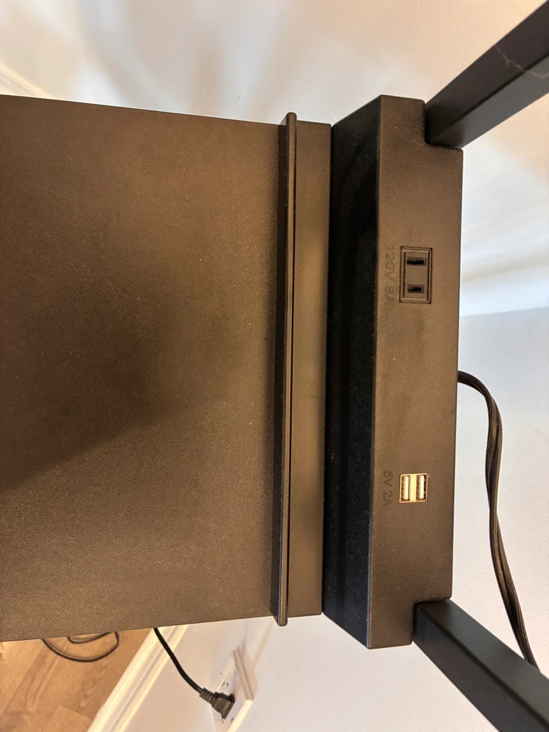 Modern Floor Lamp with Shelves, power outlet & USB Charging Port - photo 3