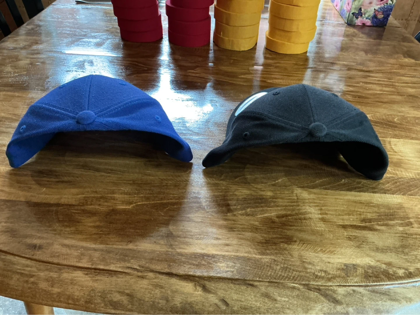 2 New THE AUTHENTIC YUPOONG SNAPBACK “ELBOWS UP” Ball Caps - photo 4
