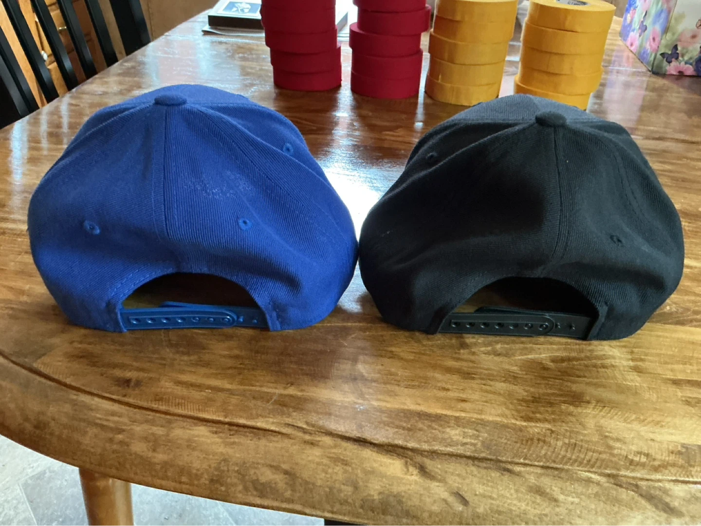 2 New THE AUTHENTIC YUPOONG SNAPBACK “ELBOWS UP” Ball Caps - photo 5