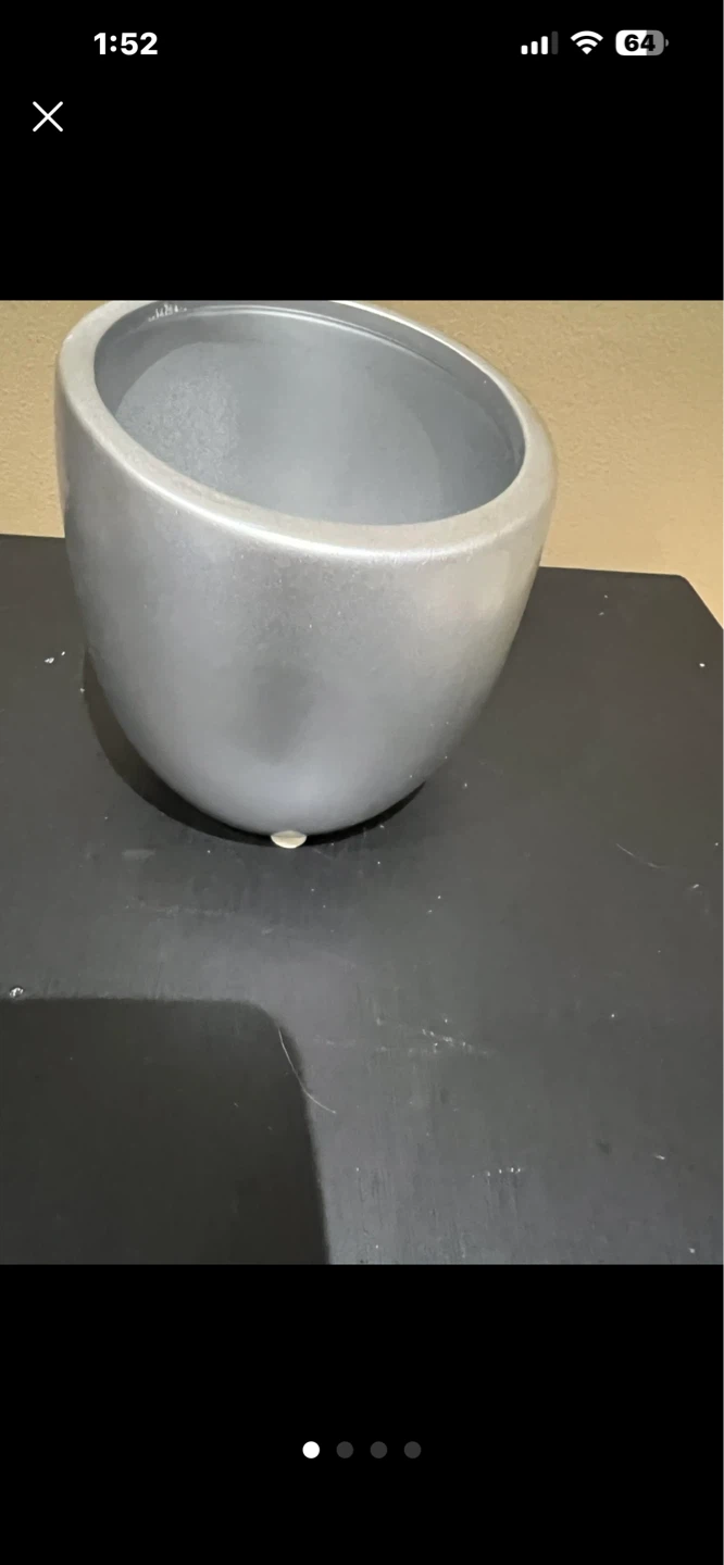 Silver Pot Planter