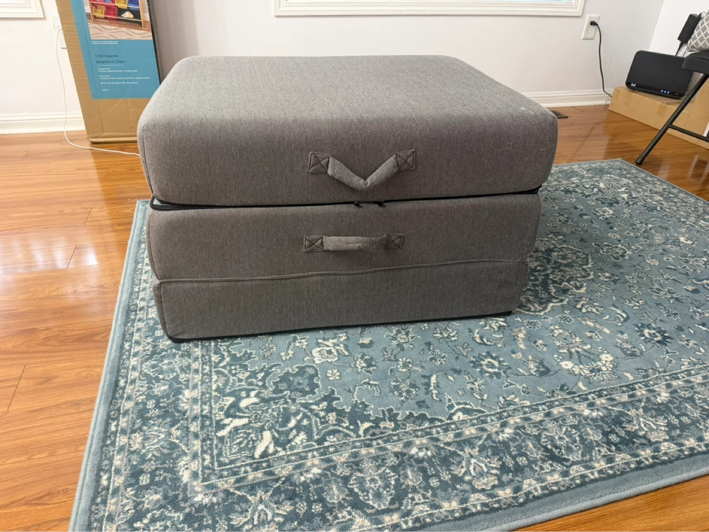Grey Foldable Foam Mattress twin size