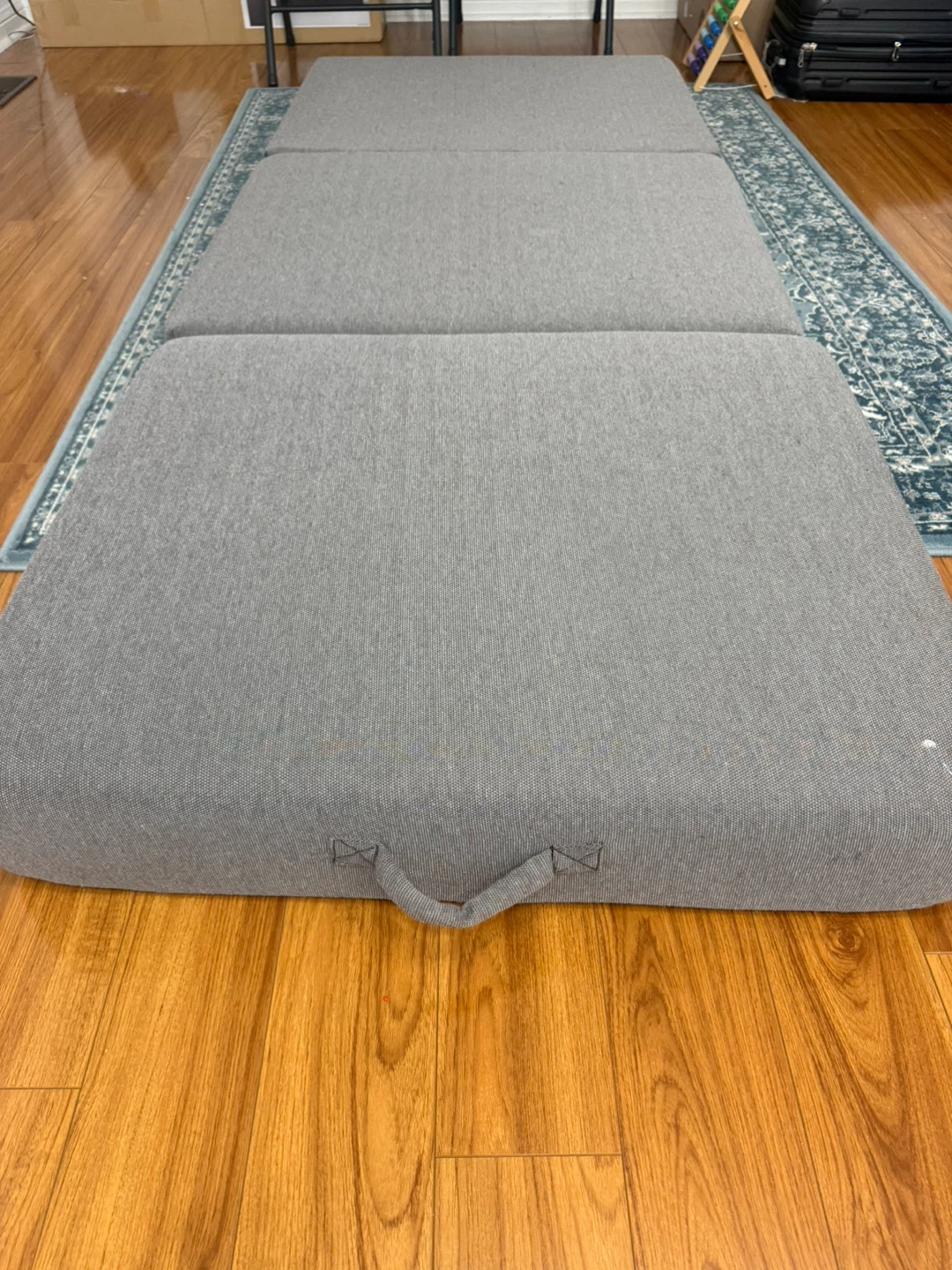 Grey Foldable Foam Mattress twin size - photo 2