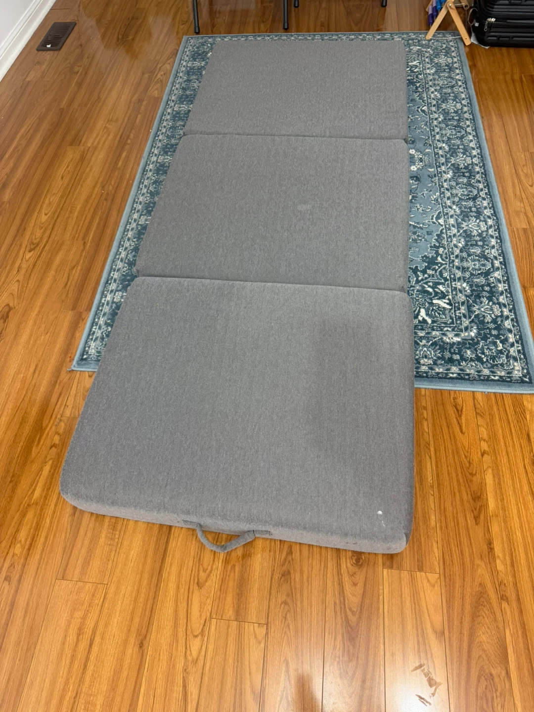 Grey Foldable Foam Mattress twin size - photo 3