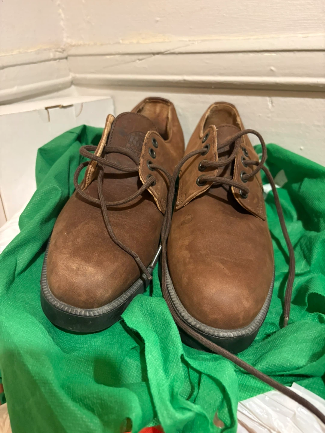 Brown Leather Lace-up Shoes