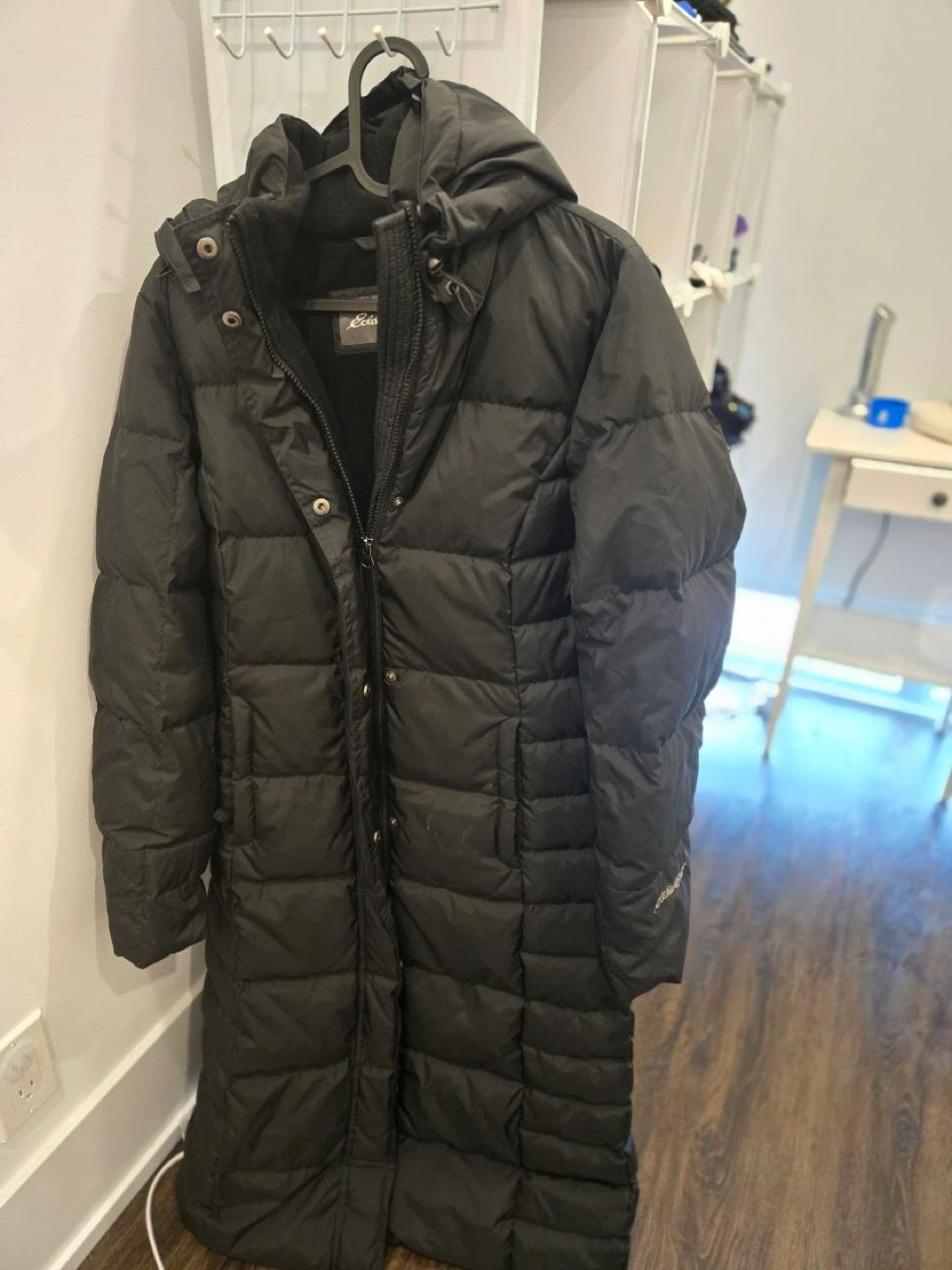 Eddie Bauer Black Puffer Parka - Size S
