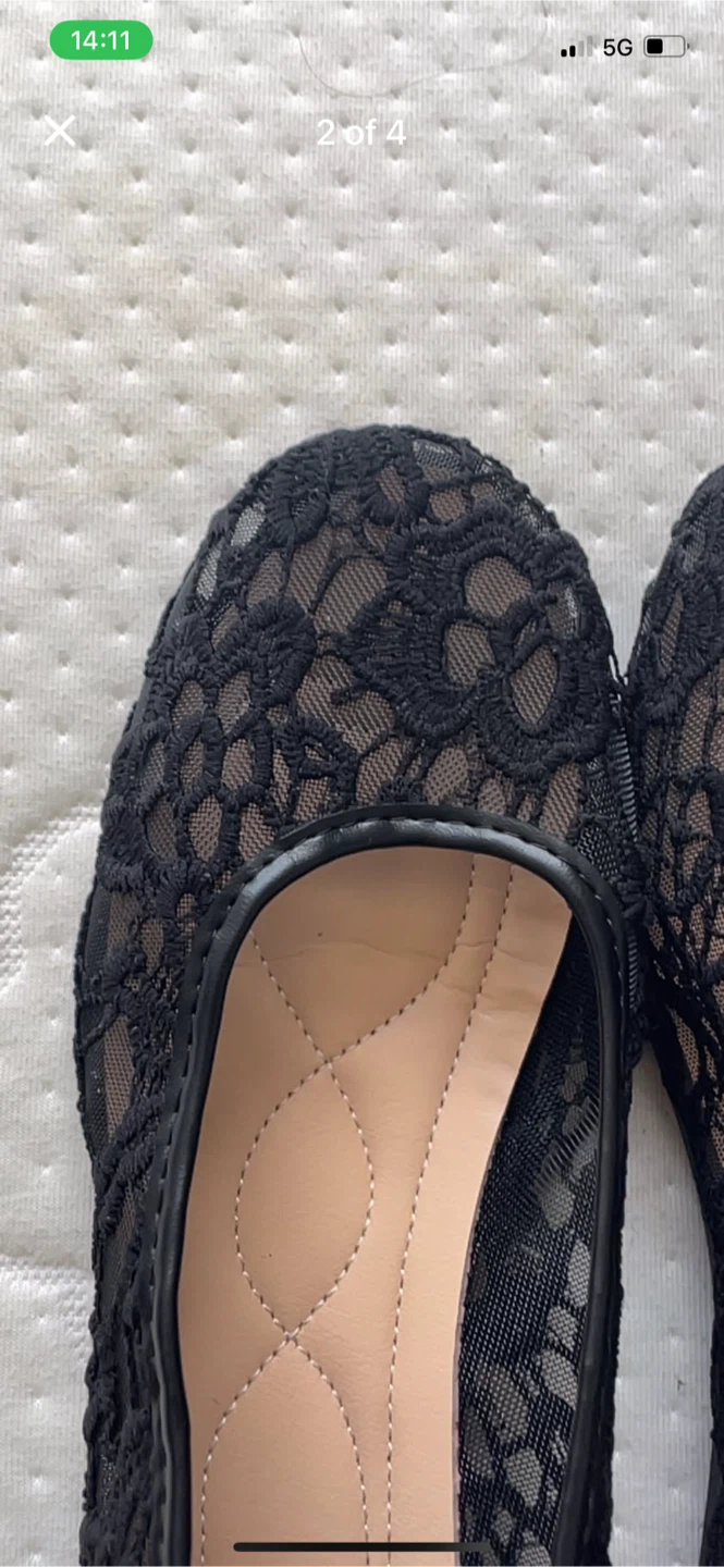 Black Lace Ballet Flats Size 42 - photo 2