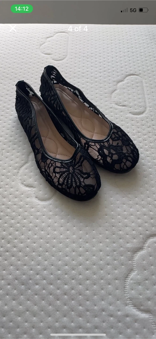Black Lace Ballet Flats Size 42 - photo 4