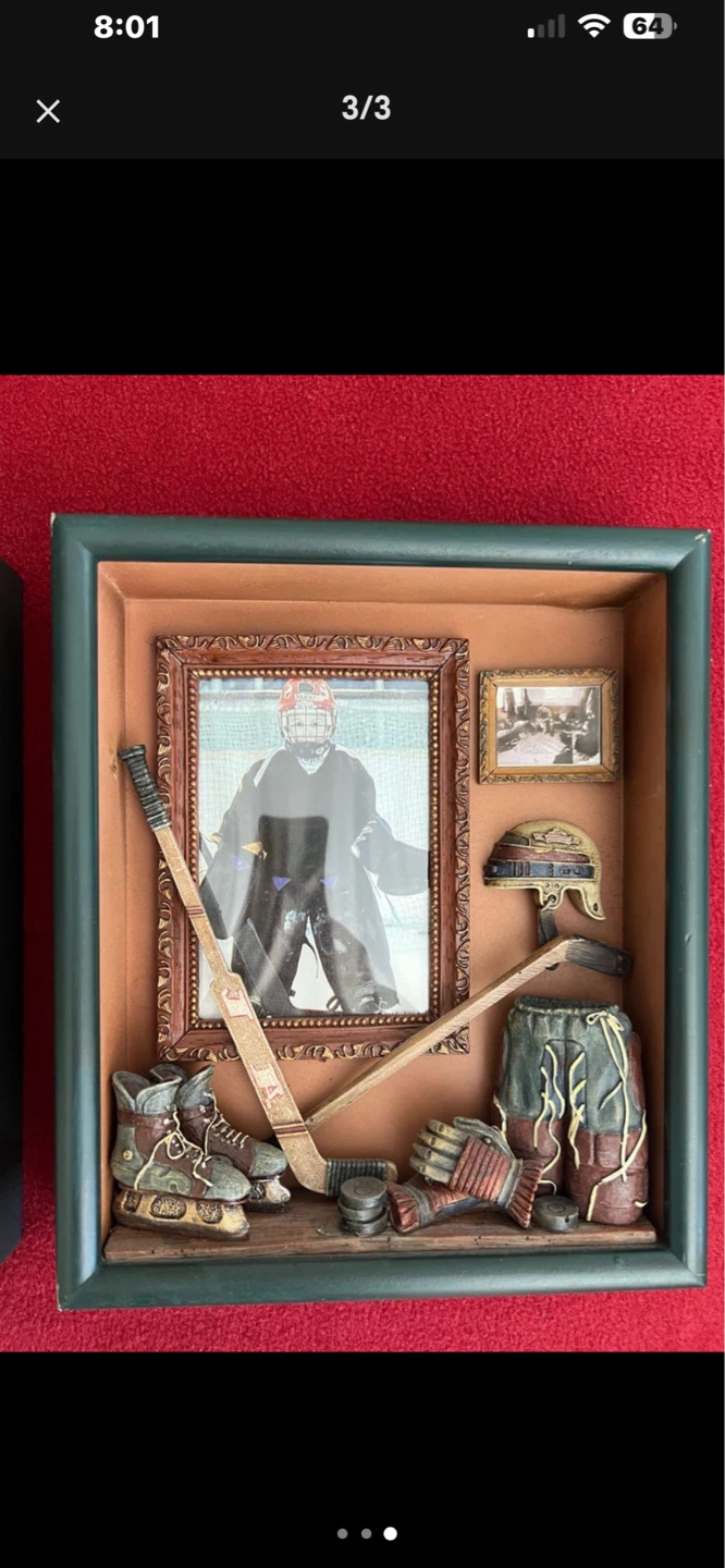 Hockey Memorabilia Shadow Box Display (2-Pack) - photo 2