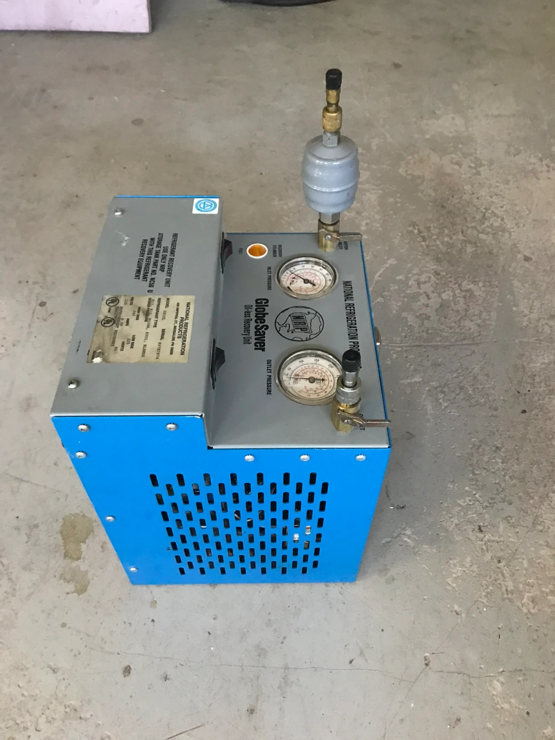 GlobeSaver Refrigerant Recovery Unit - photo 3