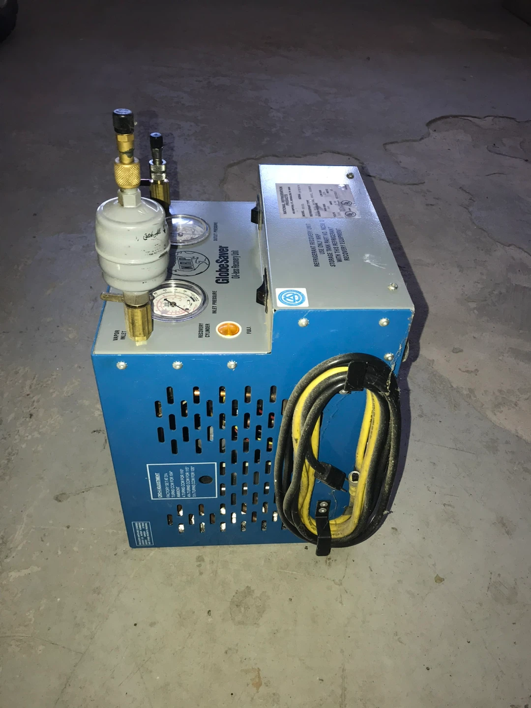 GlobeSaver Refrigerant Recovery Unit - photo 2