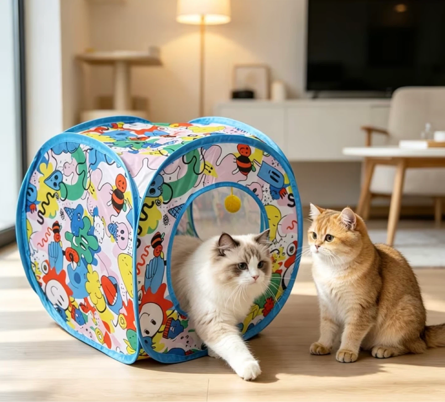 Collapsible Cat Tent Funhouse - photo 4