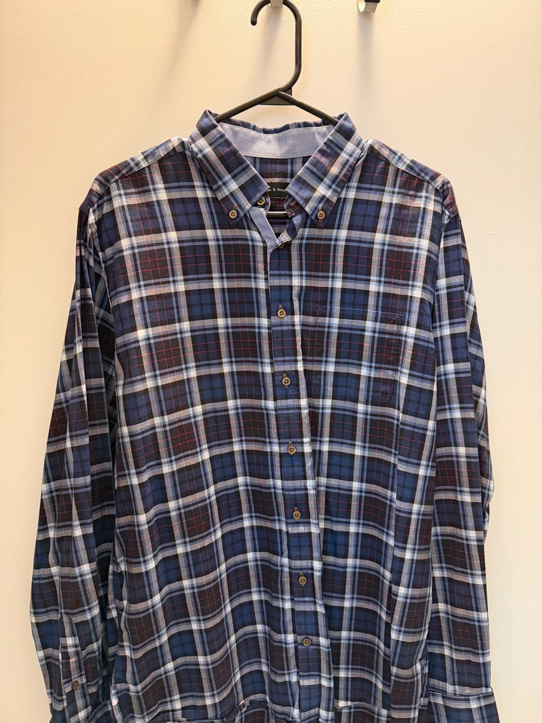Bruun & Stengade Men's Plaid Button-Up Shirt