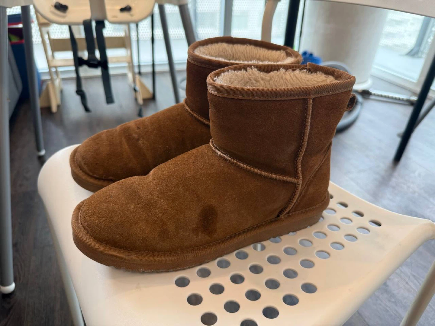 Brown Suede Winter Boots
