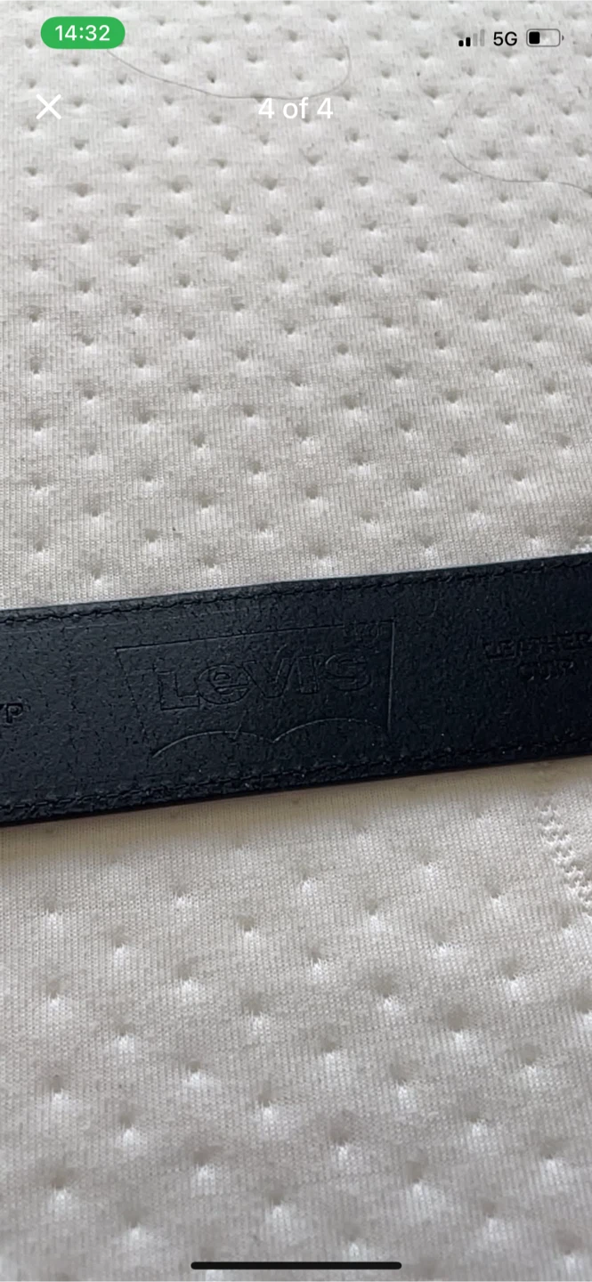 Levi's Black Belt with Silver Buckle - photo 4