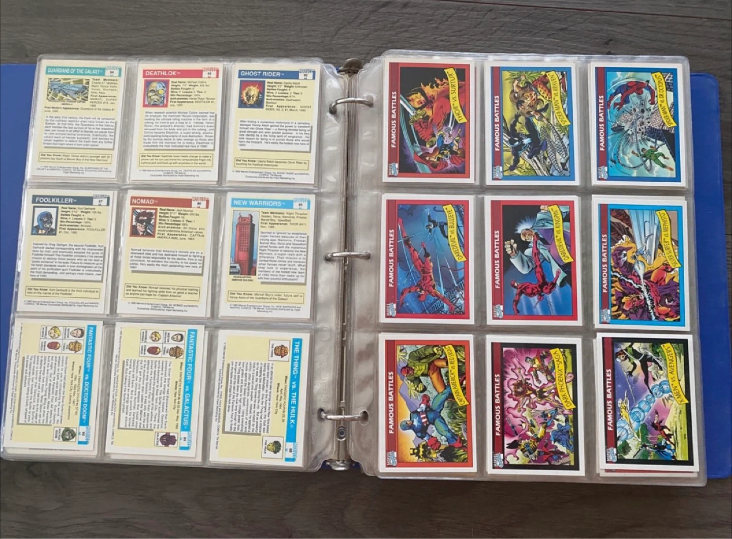 1990 Marvel Universe Comics Series 1 Trading Card Set 1-162 - photo 5