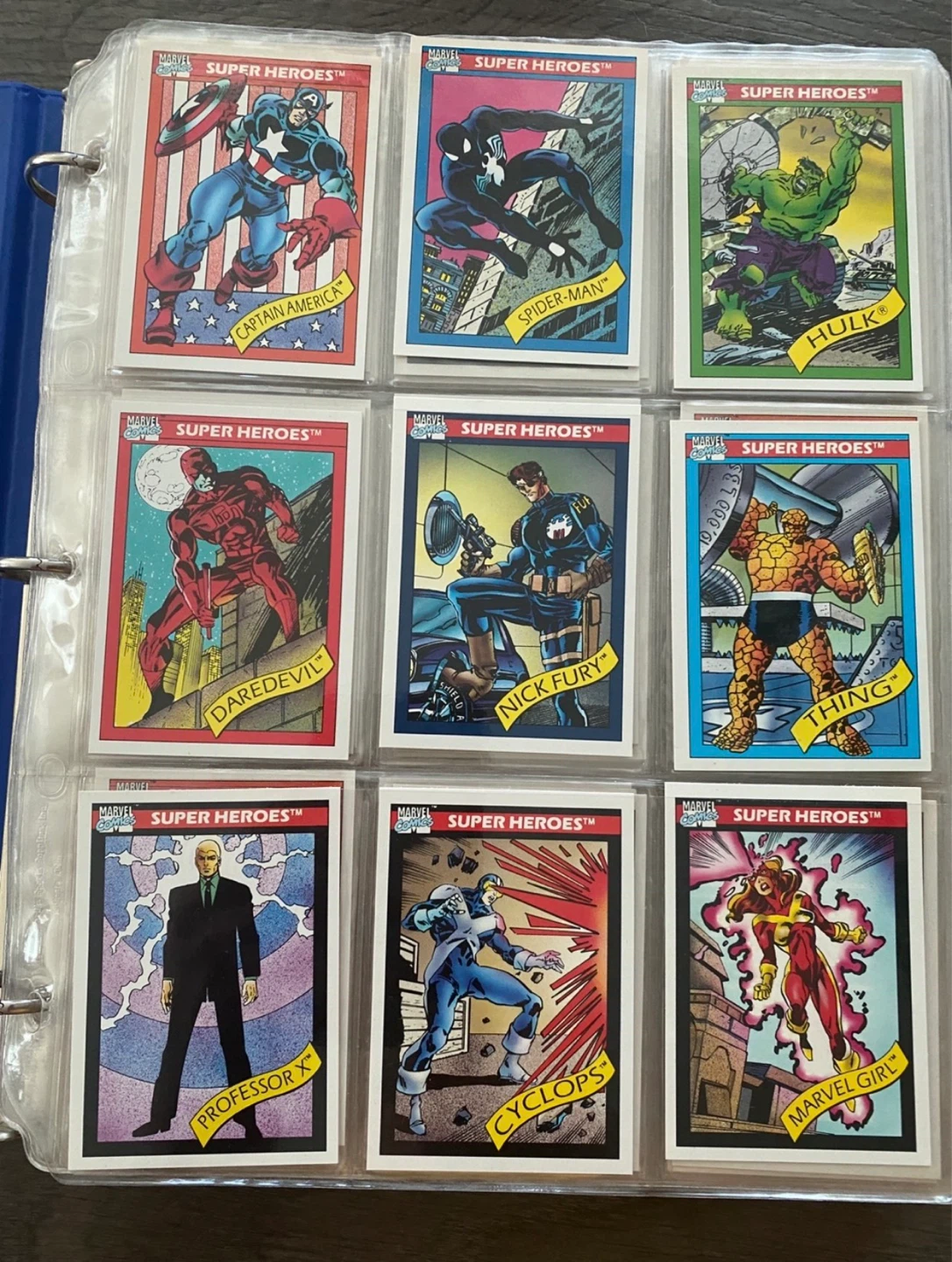 1990 Marvel Universe Comics Series 1 Trading Card Set 1-162