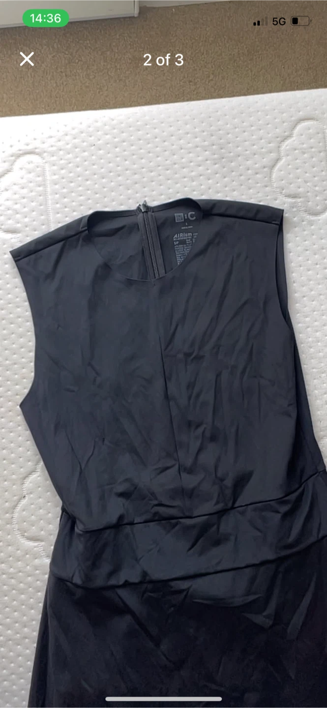 UNIQLO AIRism Black Sleeveless Dress Size S - photo 2
