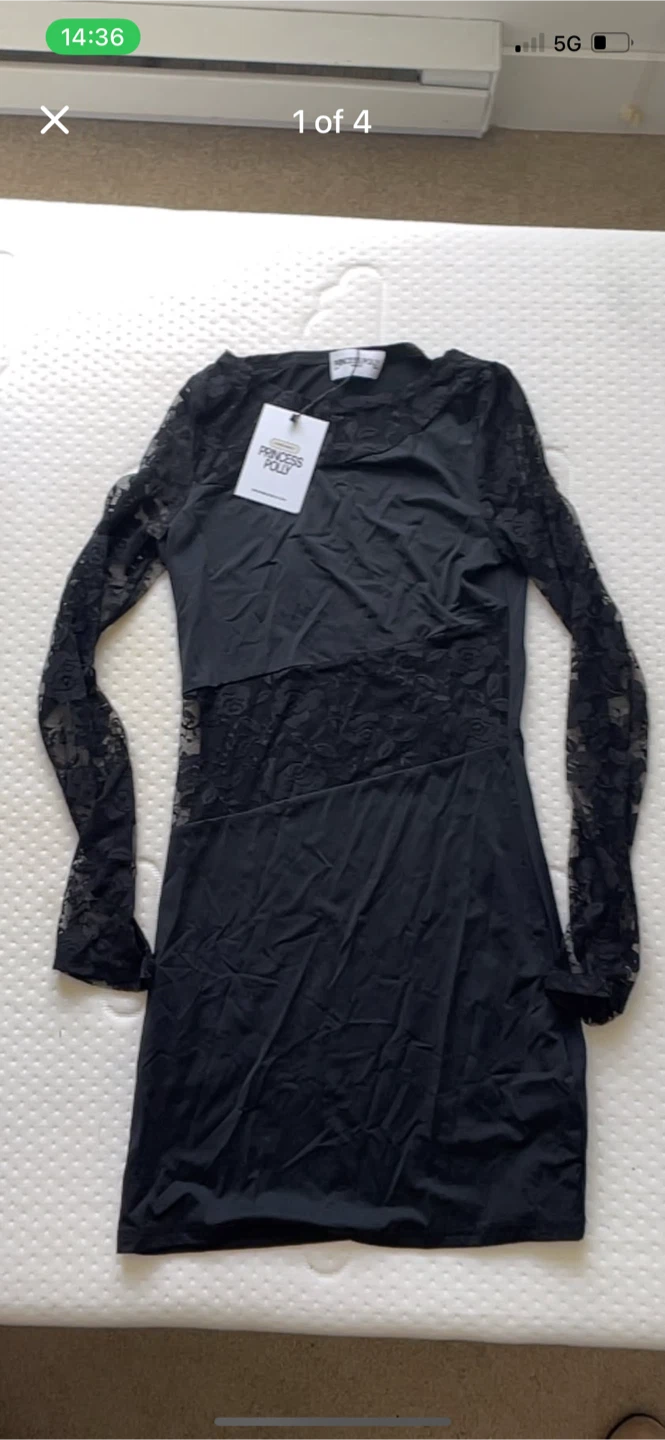 Princess Polly Black Lace Mini Dress