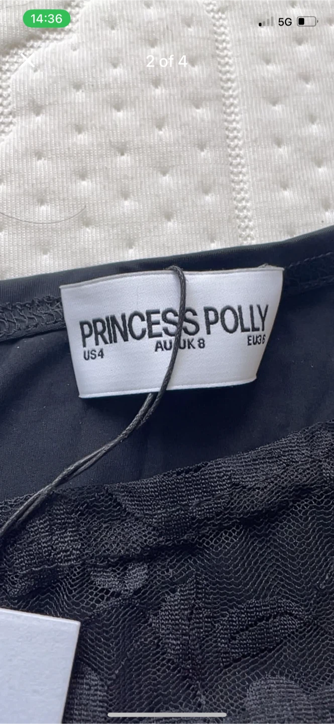Princess Polly Black Lace Mini Dress - photo 2